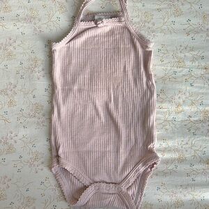 Jamie Kay Pink Ribbed Kids One Piece